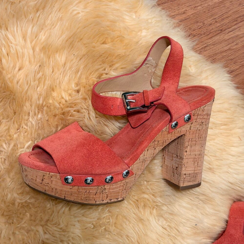 Michael Kors coral summer sandal heel - Picture 2 of 9